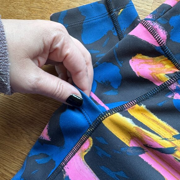 New Balance Printed 7/8 Running Tights Blue Camo - Picture 6 of 12